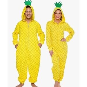 NEW Silver Lilly Funziez Unisex Medium Pineapple Adult One Piece Costume Pajamas